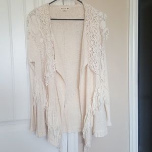 Buckle Cream cardigan